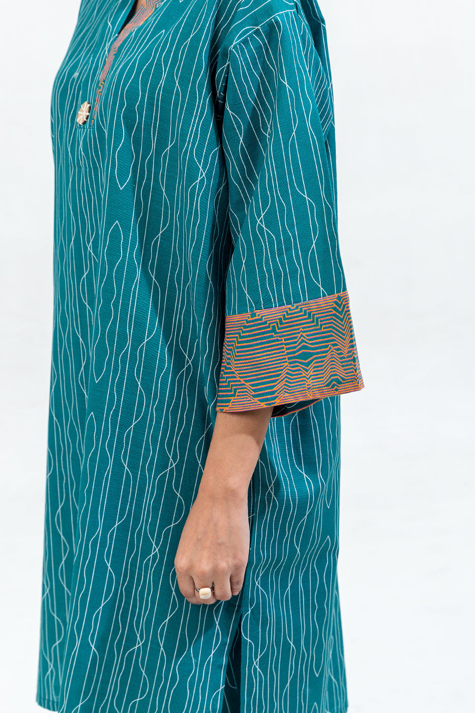 Printed Khaddar Shirt (Pret)