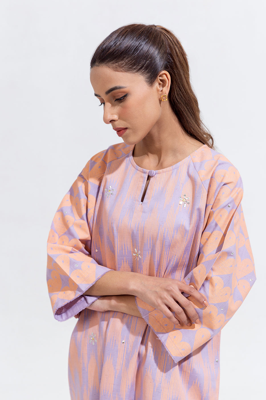 2 Piece Printed Khaddar Suit (Pret)
