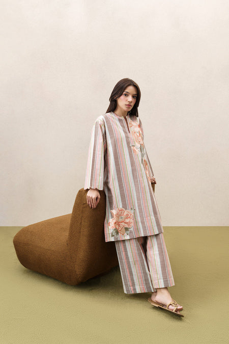 2 PIECE EMBROIDERED YARN DYED SUIT (PRET) - BT2260001PR0091-MULTI-183463-8