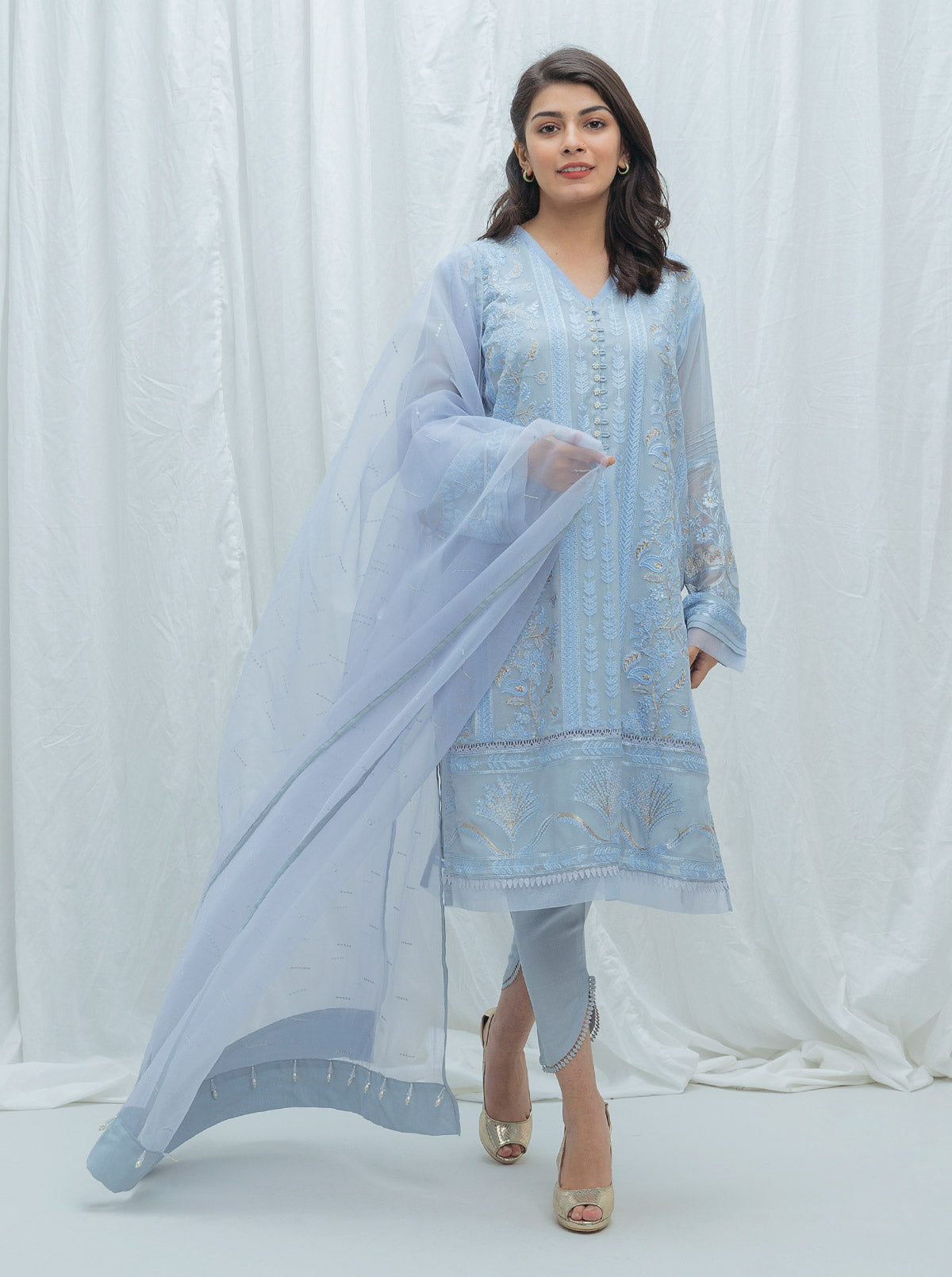 Iceberg Haze-Embroidered-3P (Unstitched)