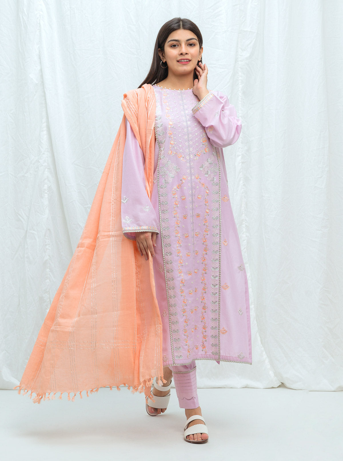 Antique Lilac-Embroidered-2P (Unstitched)