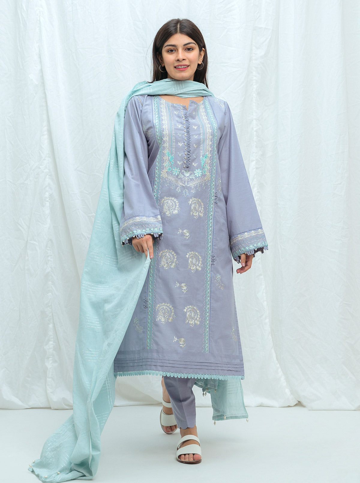 Mauve Hint-Embroidered-2P