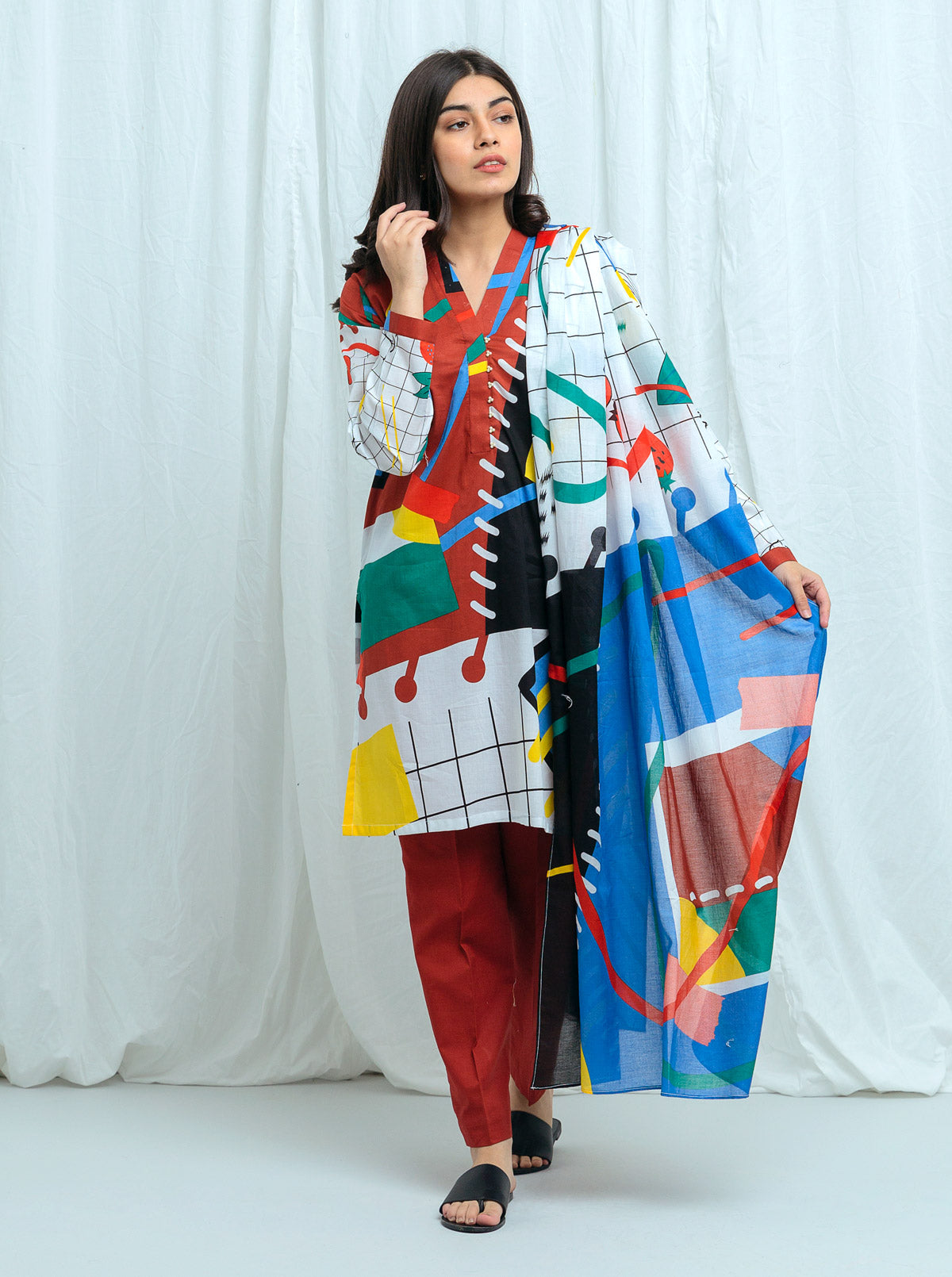 Abstract Blocks-Printed-2P (Unstitched)