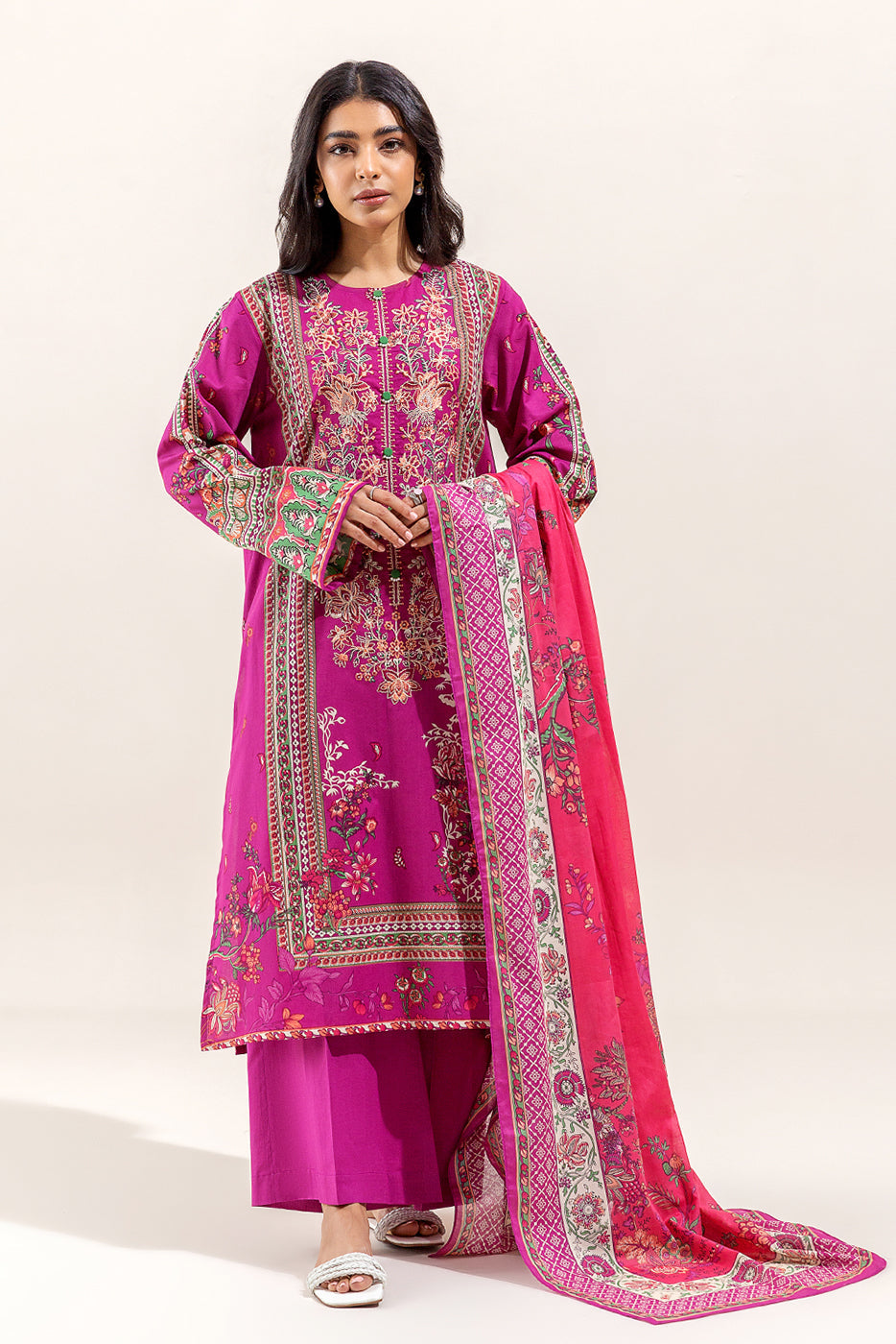 Embellished Silk Trousers (As Shown)