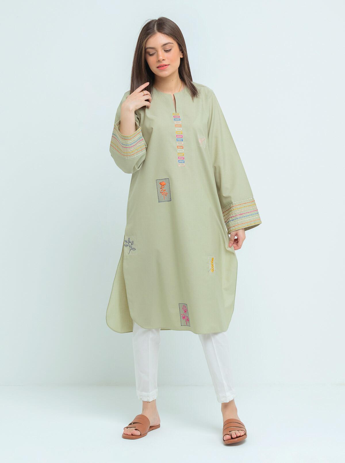 AJSE-07 DESIGNERS STITCHED EMBROIDERED CHIFFON 3 PCS