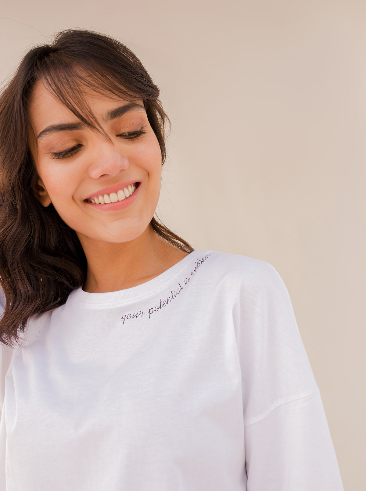 White Text T-Shirt