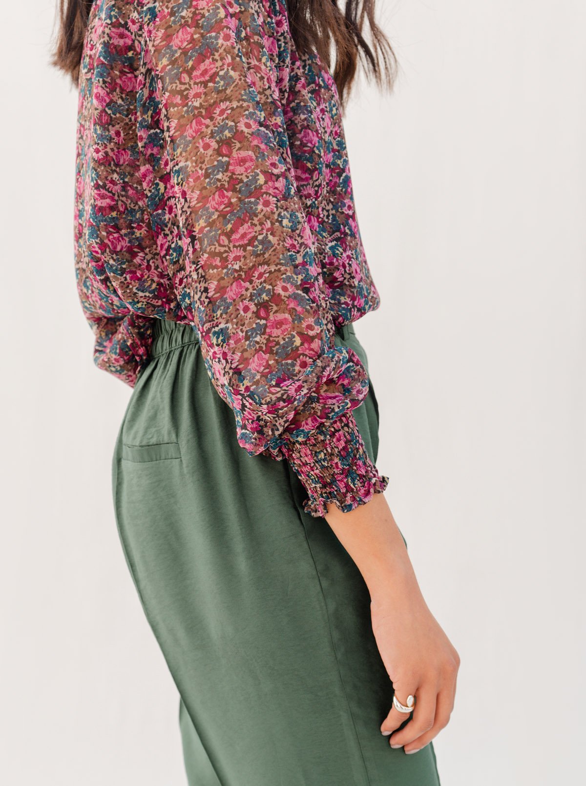 Green Twill Pants