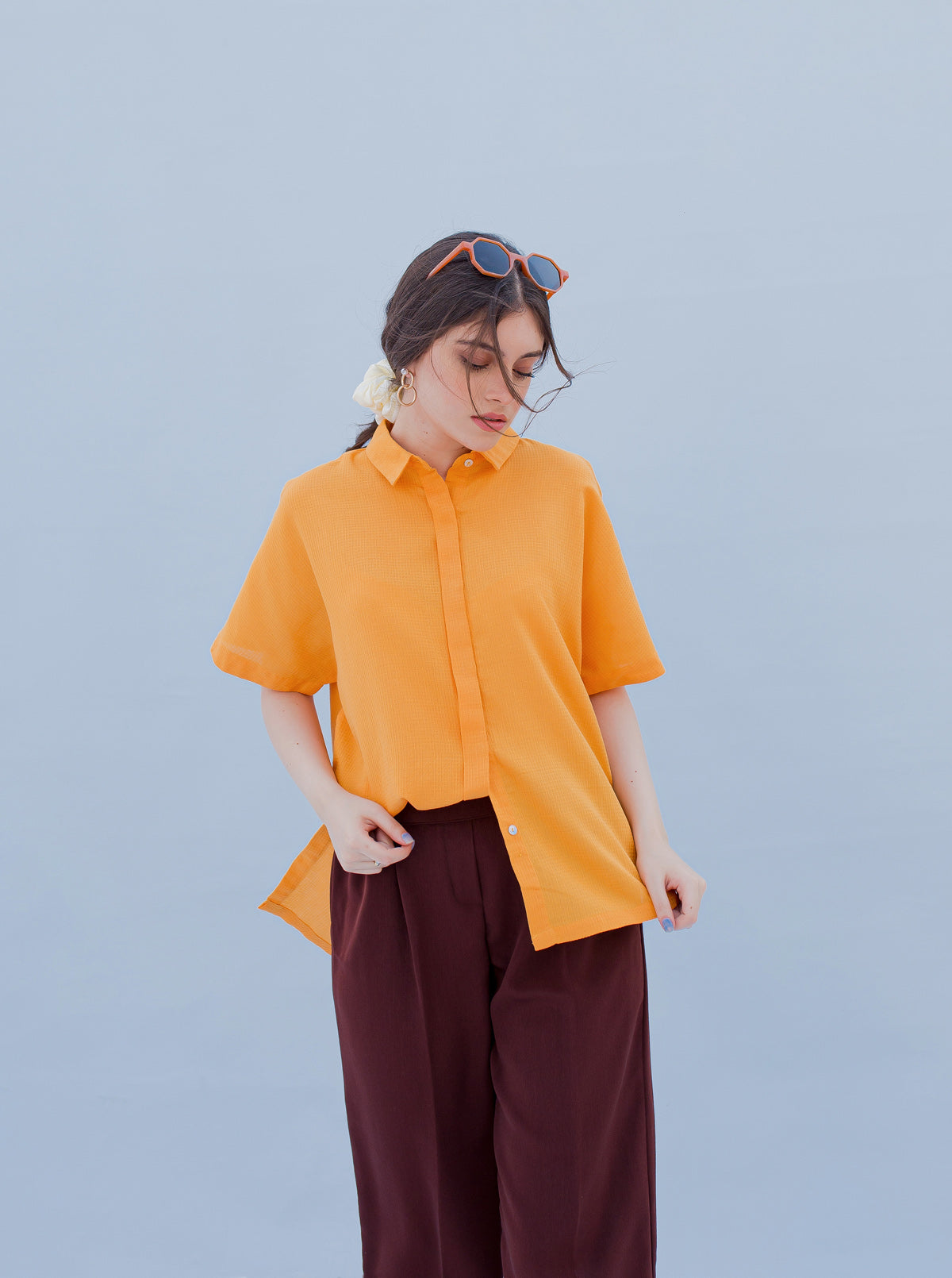 Brown Flowy Culottes