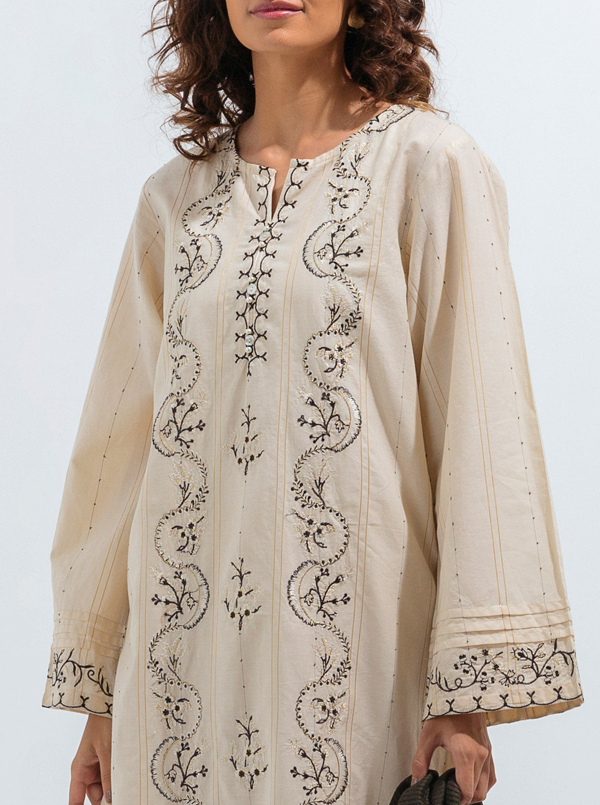 2 Piece Embroidered Jacquard Suit (Luxury Pret)