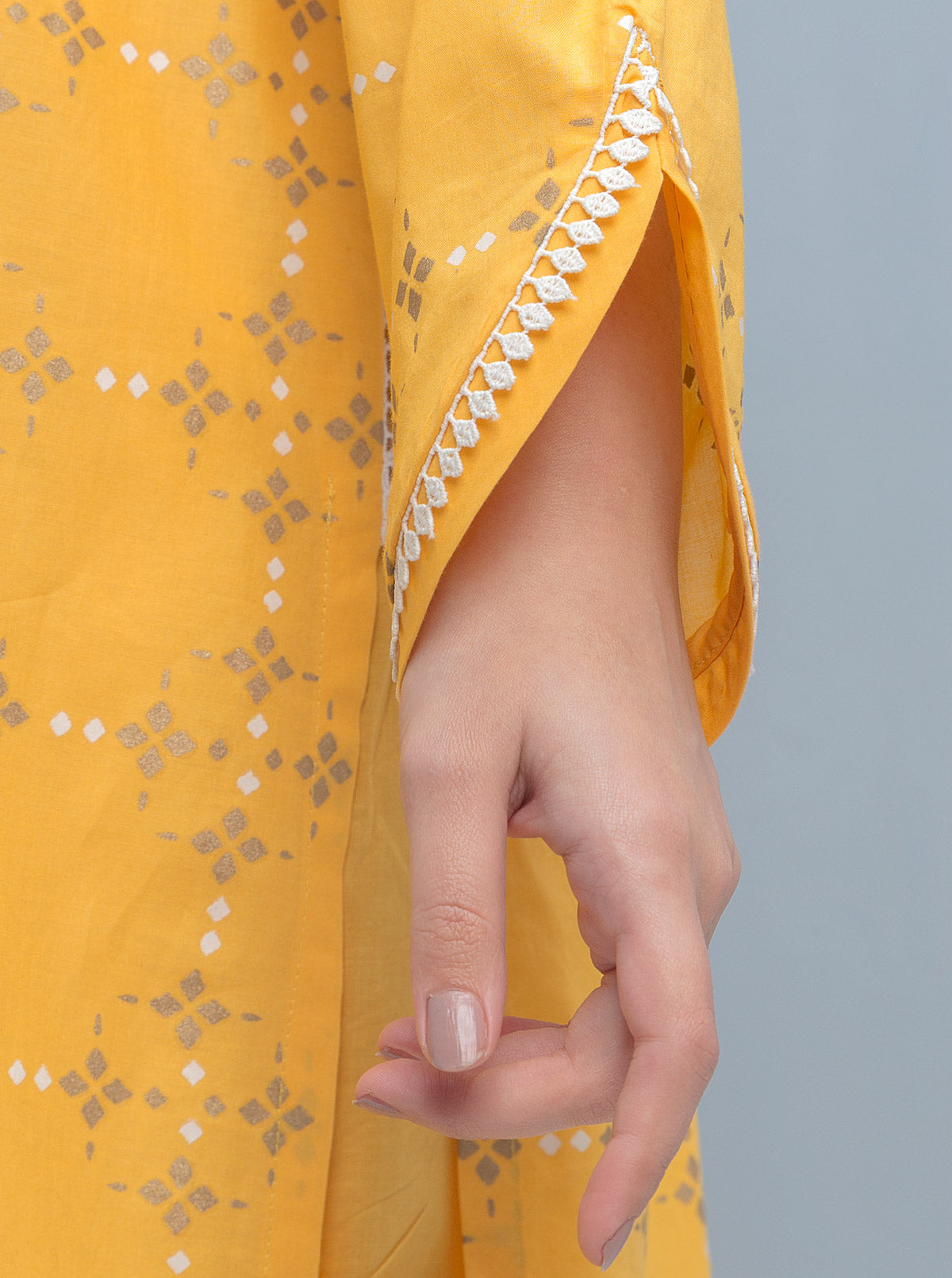 Embroidered Shirt With Dupatta