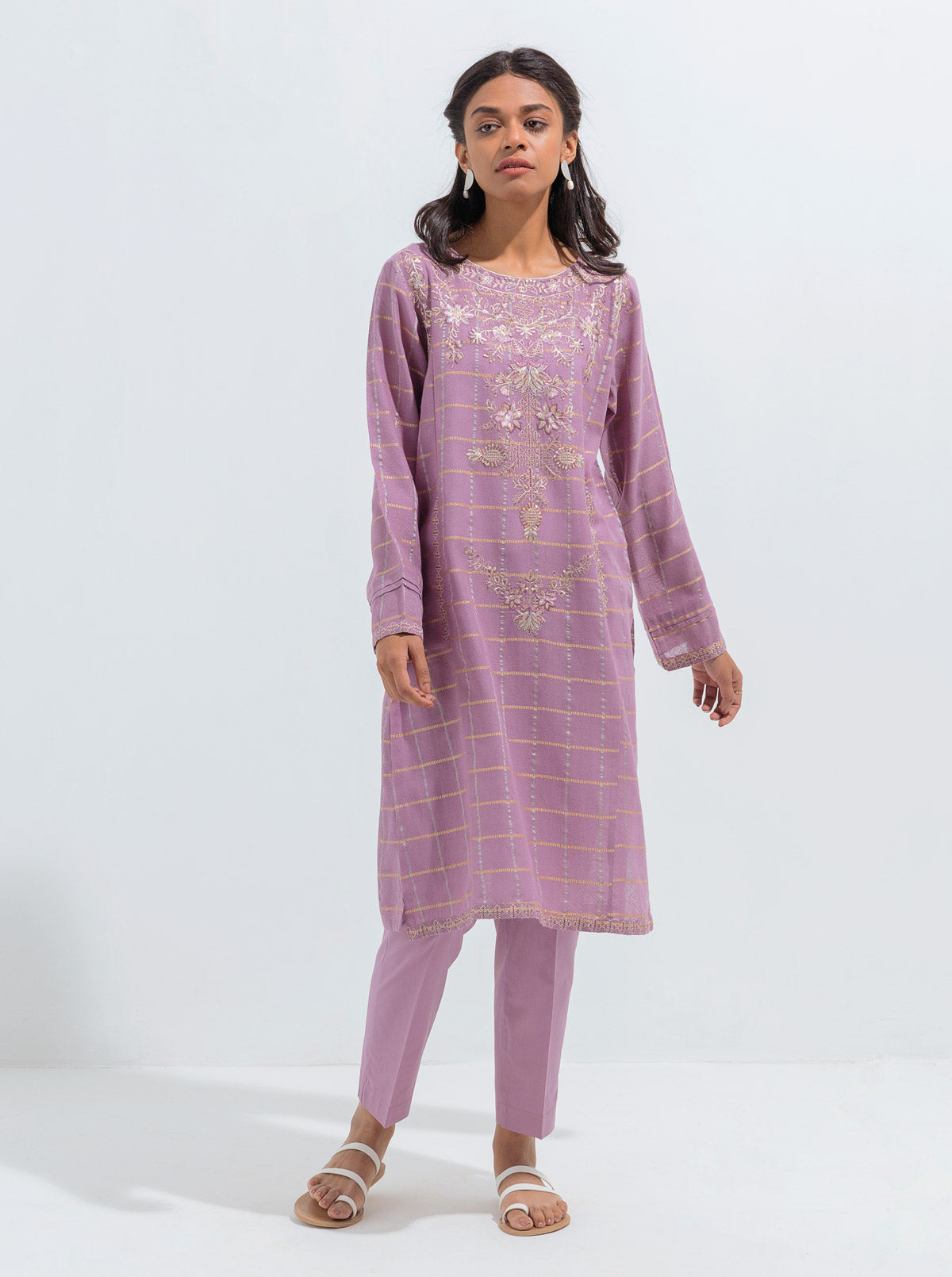 Embroidered Shirt With Pant