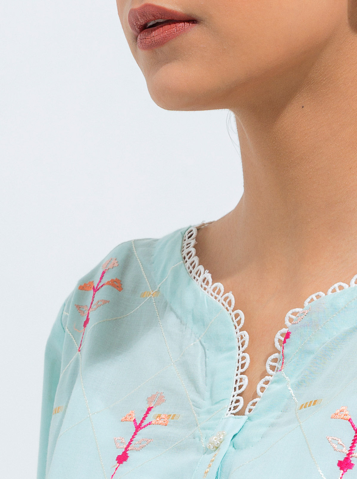 Embroidered Jacquard Shirt (Luxury Pret)