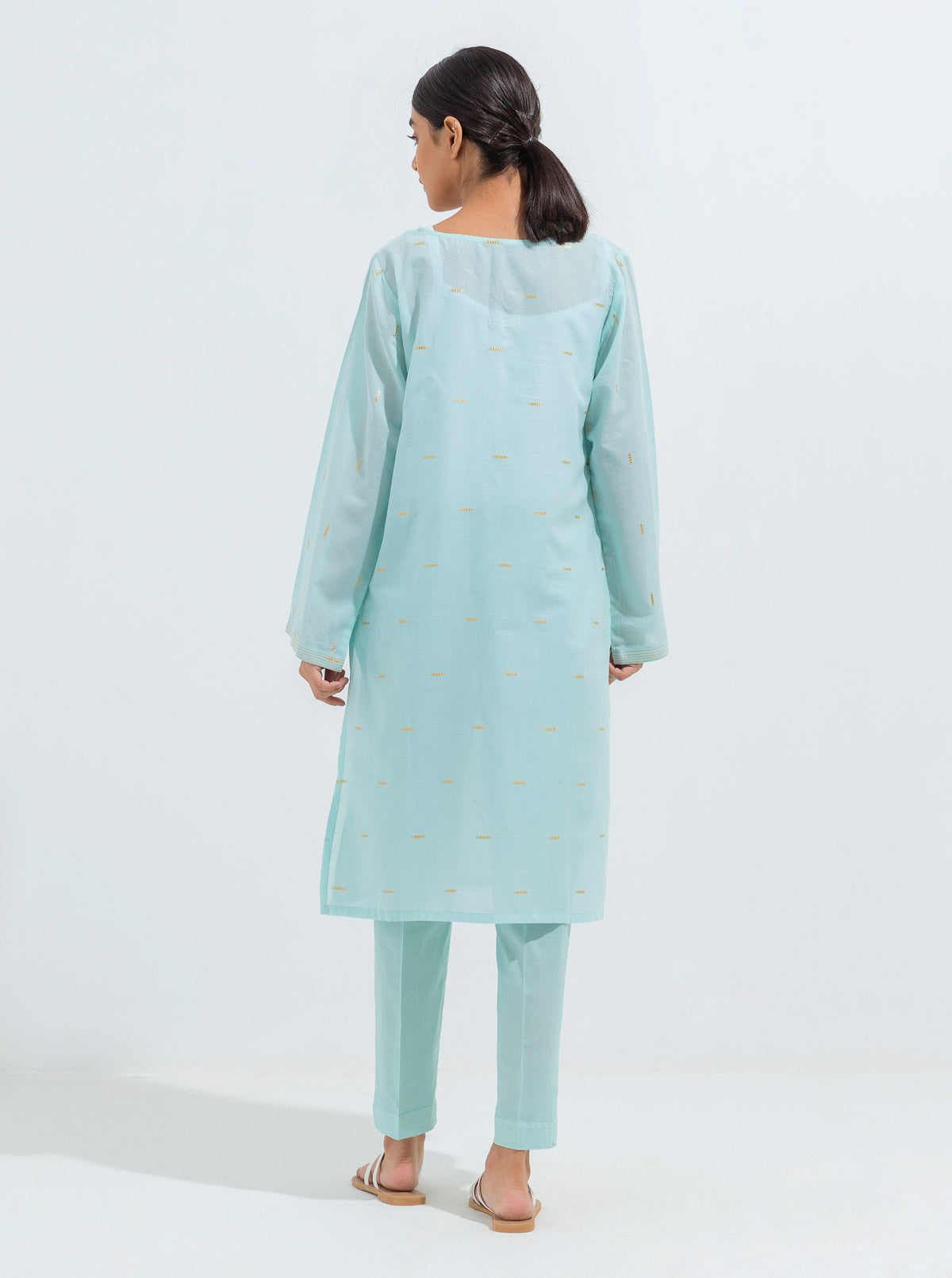 Embroidered Jacquard Shirt (Luxury Pret)