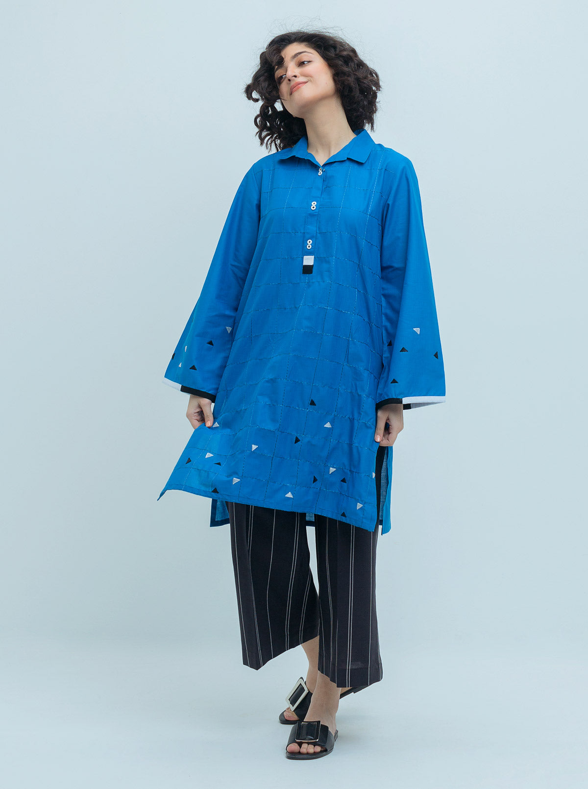 Embroidered Shirt With Pant