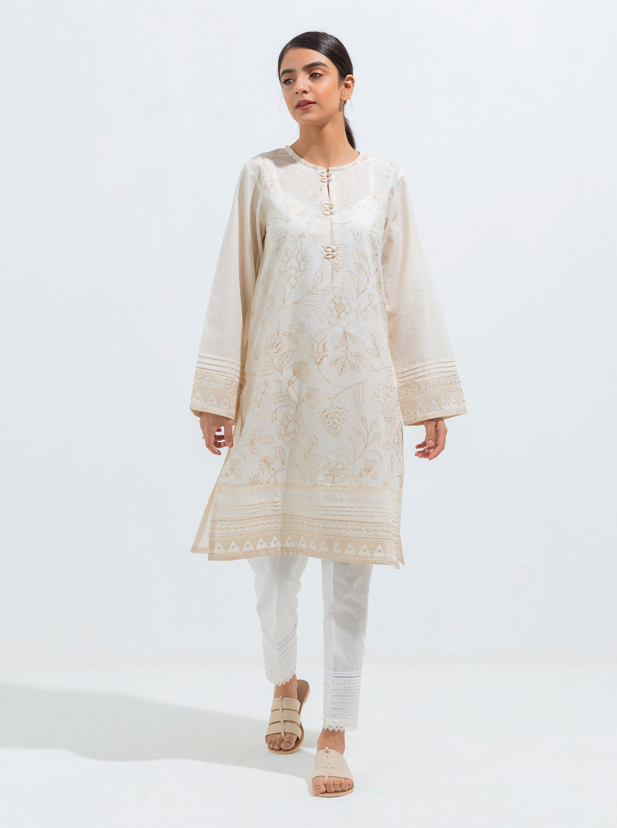 Embroidered Lawn Shirt (Pret)