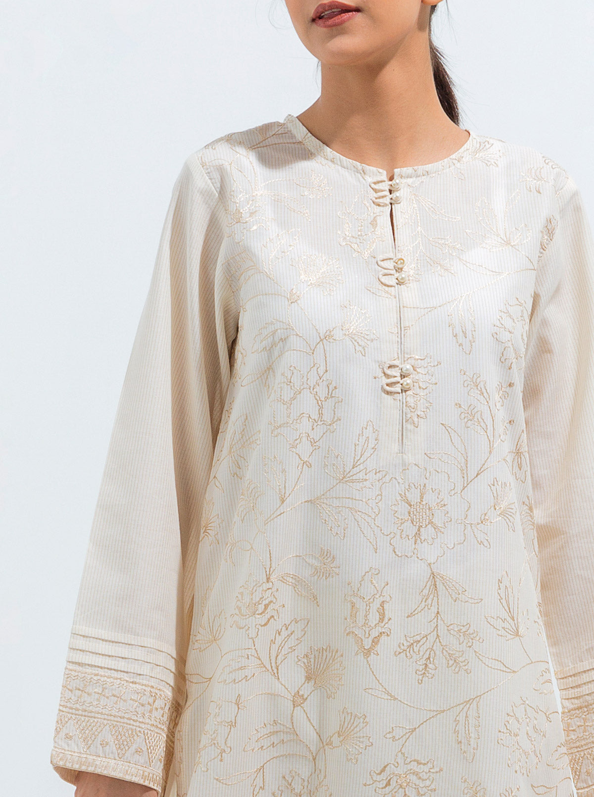 Embroidered Lawn Shirt (Pret)