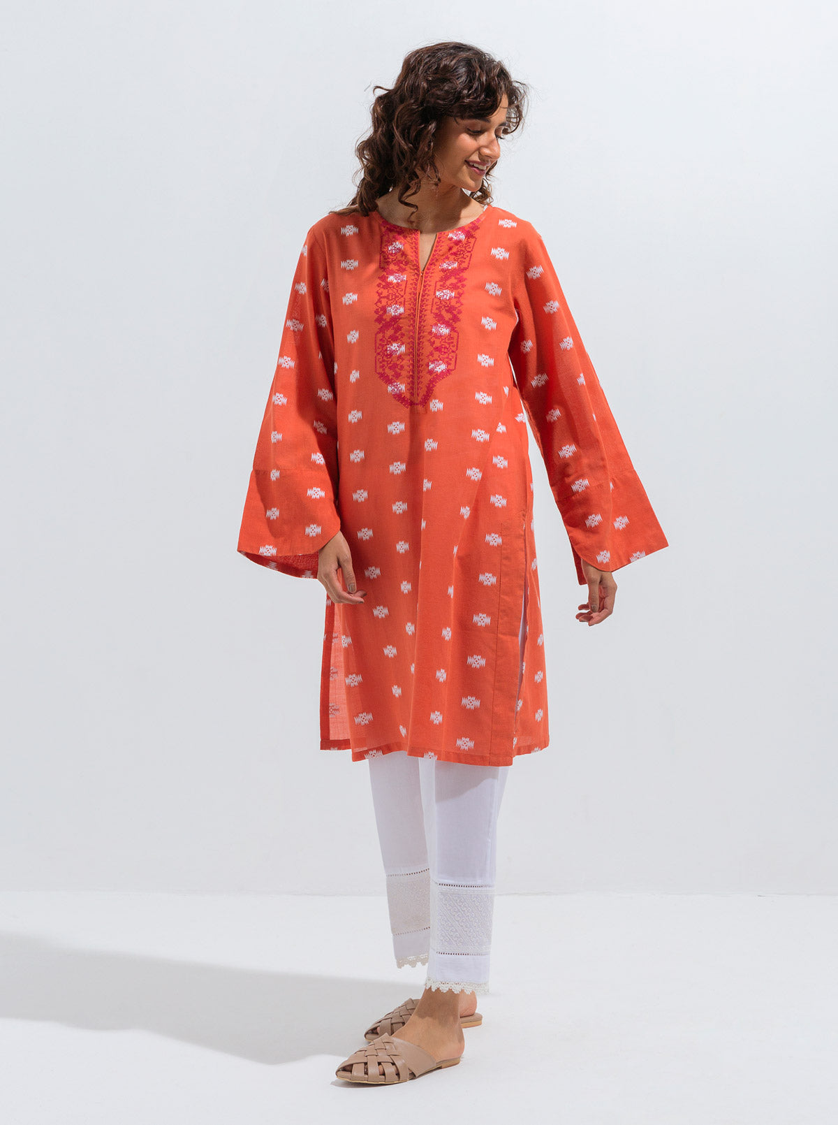 Embroidered Jacquard Shirt (Pret)