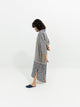 Navy Printed Cotton Long Tunic