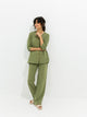 Green Slub Jersey Co-Ord Set