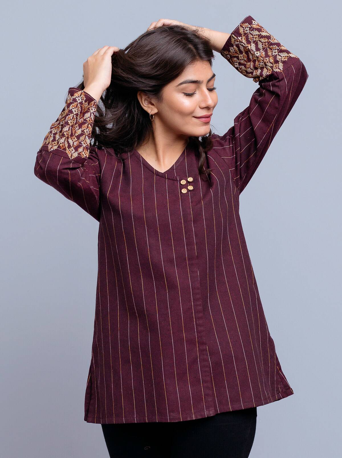 AJRN-03 EMBROIDERED PAPER COTTON 3 PCS