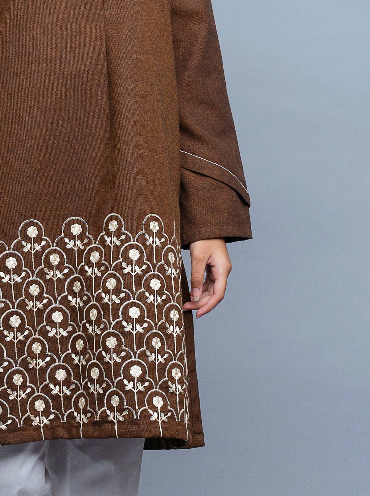 AJUW-48 PRINTED KHADDAR 3 Pcs