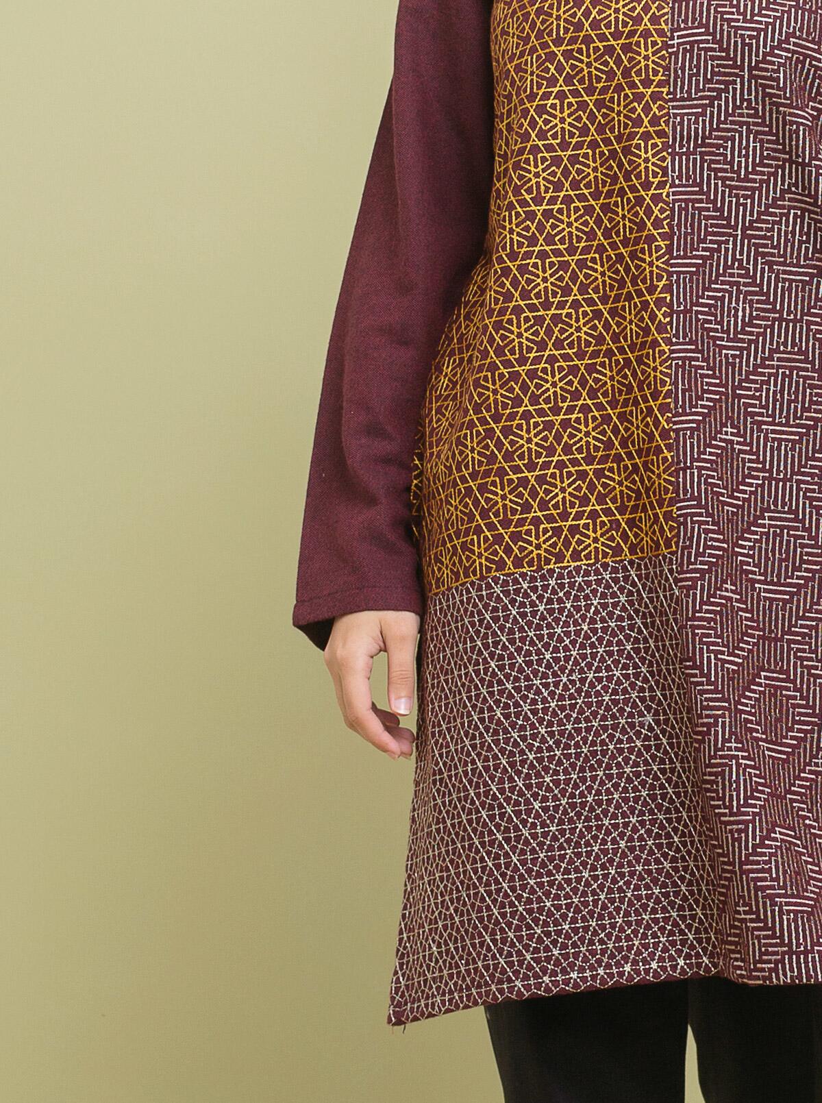 AJUBEP-09 Printed Embroidered Cambric Unstitched 3 Pcs