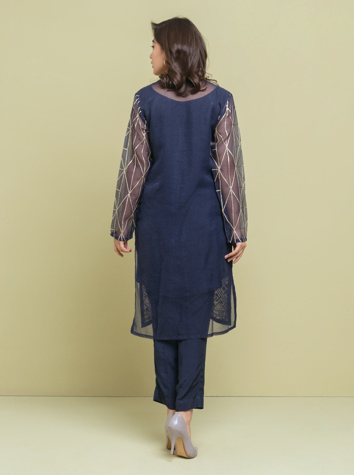 AJZS-03 EMBROIDERED CHIFFON 3 PCS
