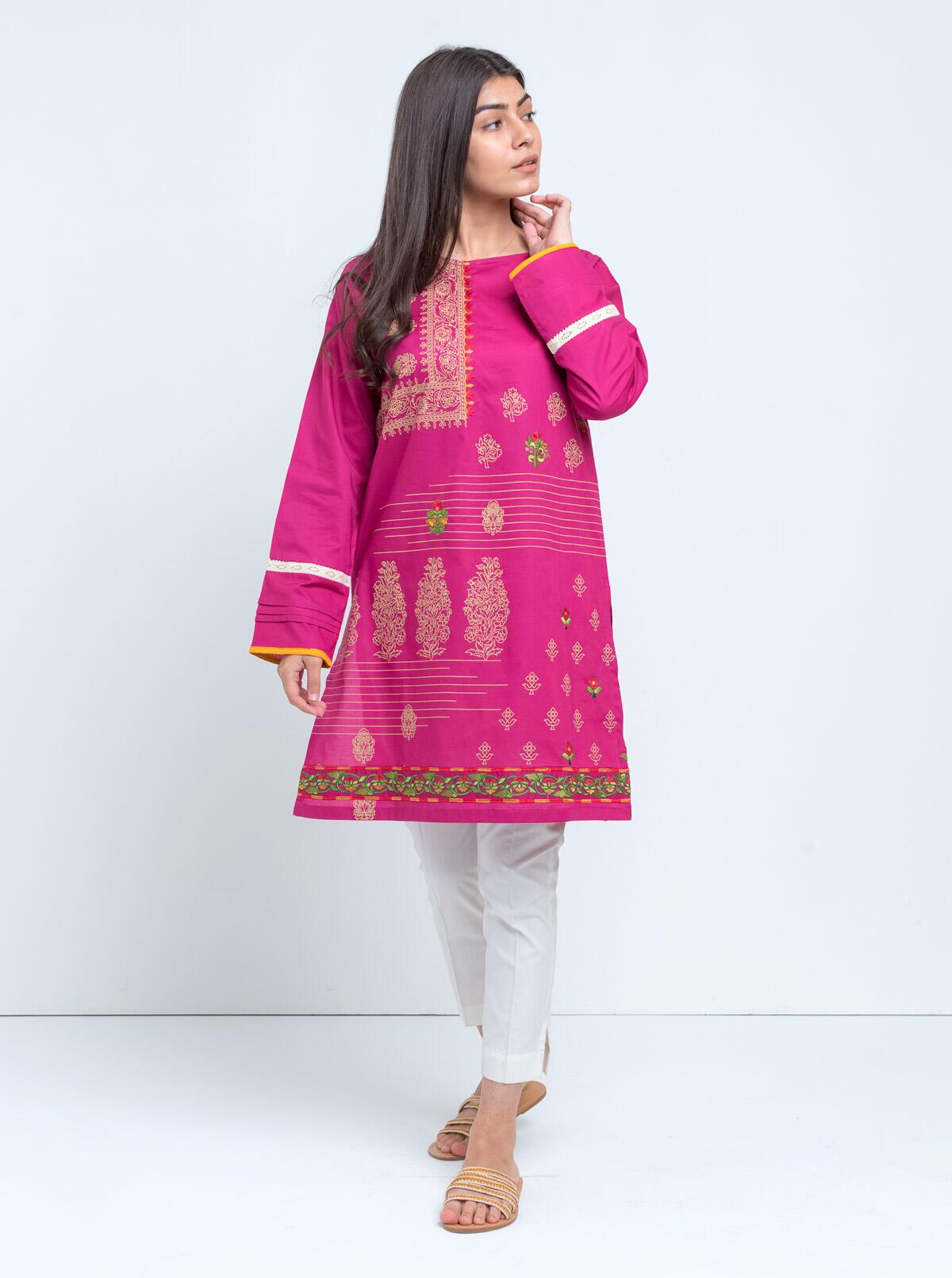 AJUW-29 EMBROIDERED VISCOSE 3 Pcs