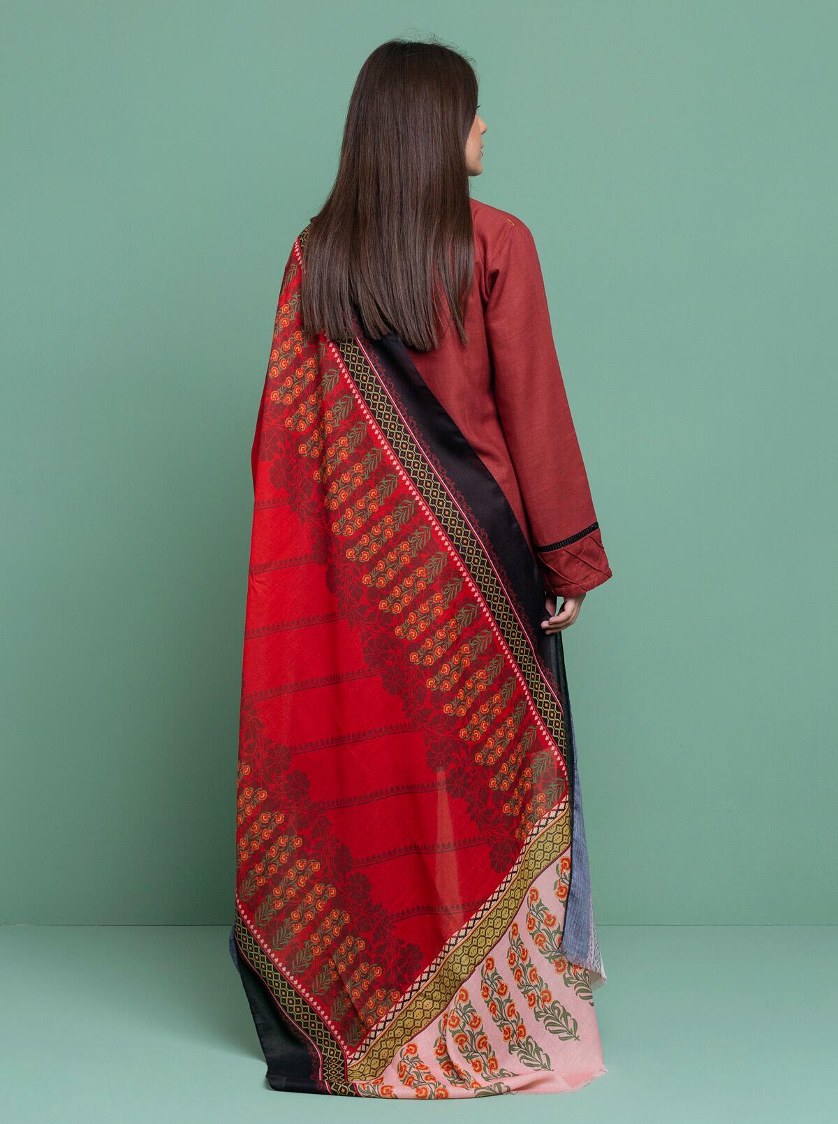 AJZS-09 EMBROIDERED CHIFFON 3 PCS