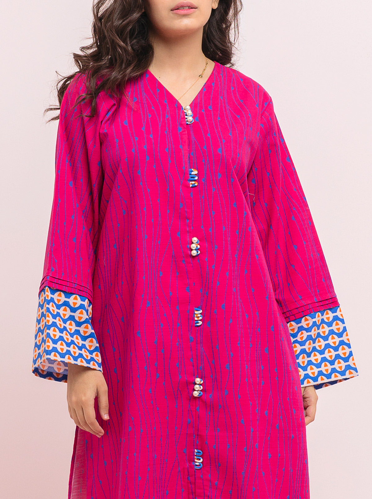 AJCRD-06 EMBROIDERED CHIFFON STITCHED 2 PCS