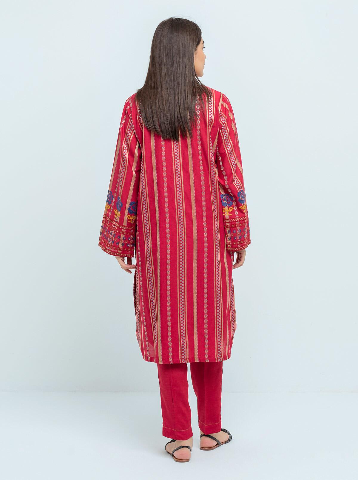 DA-1660 MUSTARD EMBROIDERED KURTA
