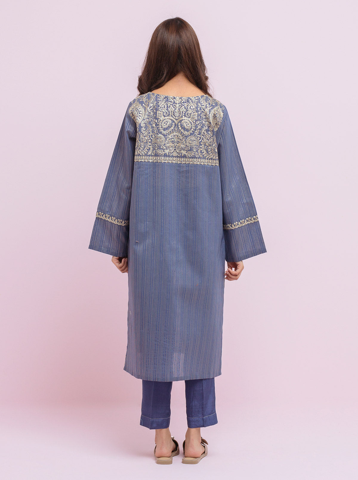 AJUW-41 PRINTED KHADDAR 3 Pcs