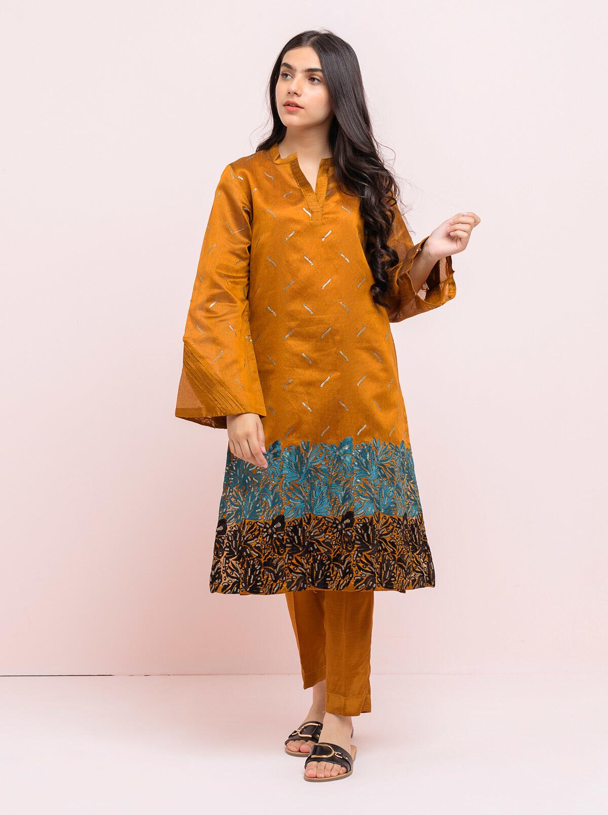 AJUW-43 PRINTED KHADDAR 3 Pcs