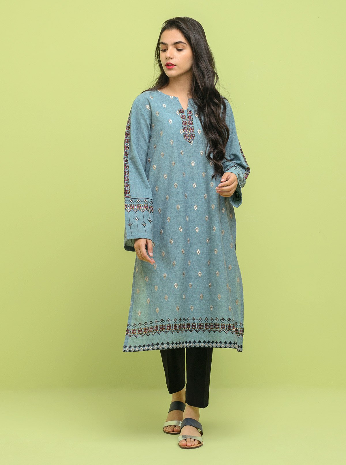 EMBROIDERED CHIFFON UF-4367
