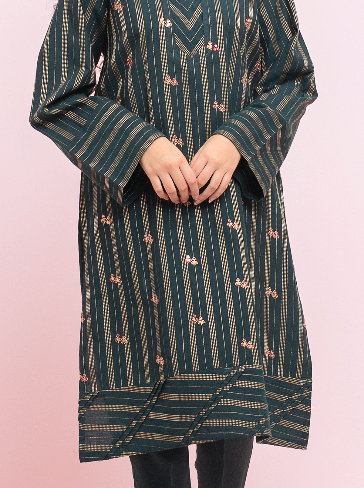 AJUW-46 PRINTED KHADDAR 3 Pcs