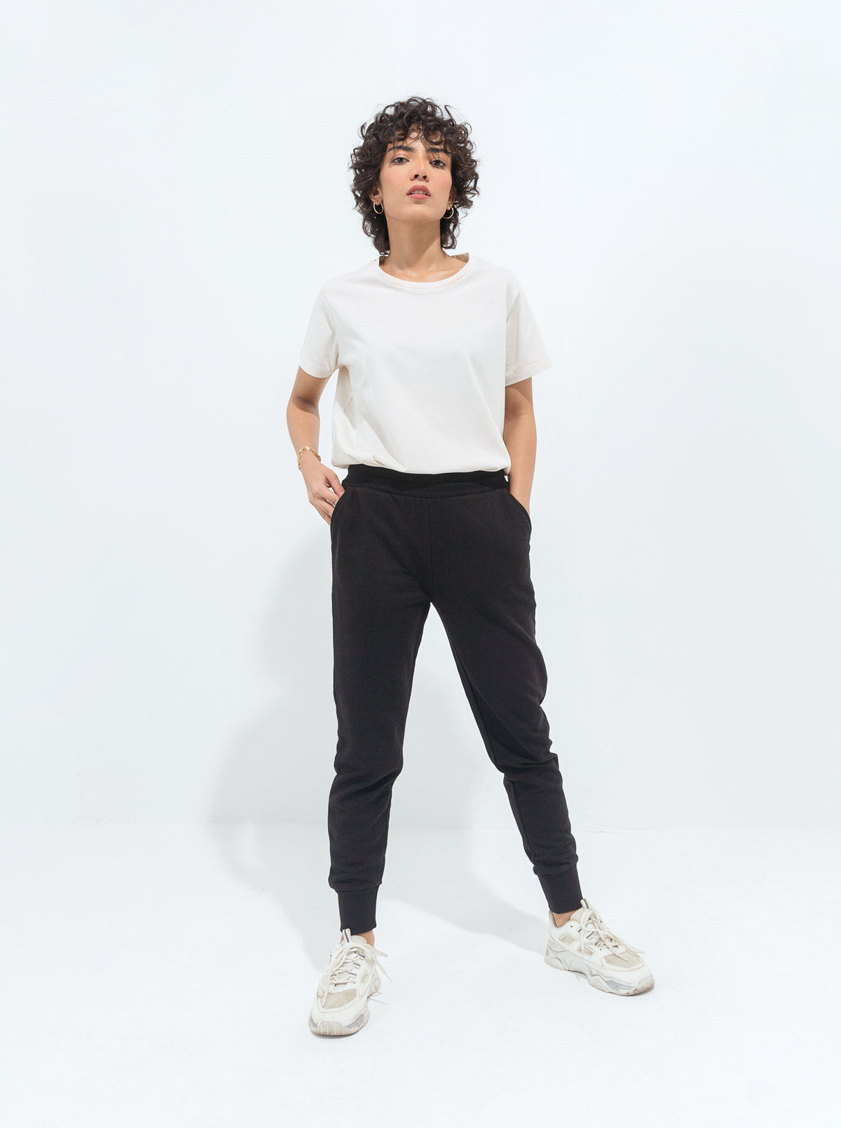 Black Terry Jogger Pants