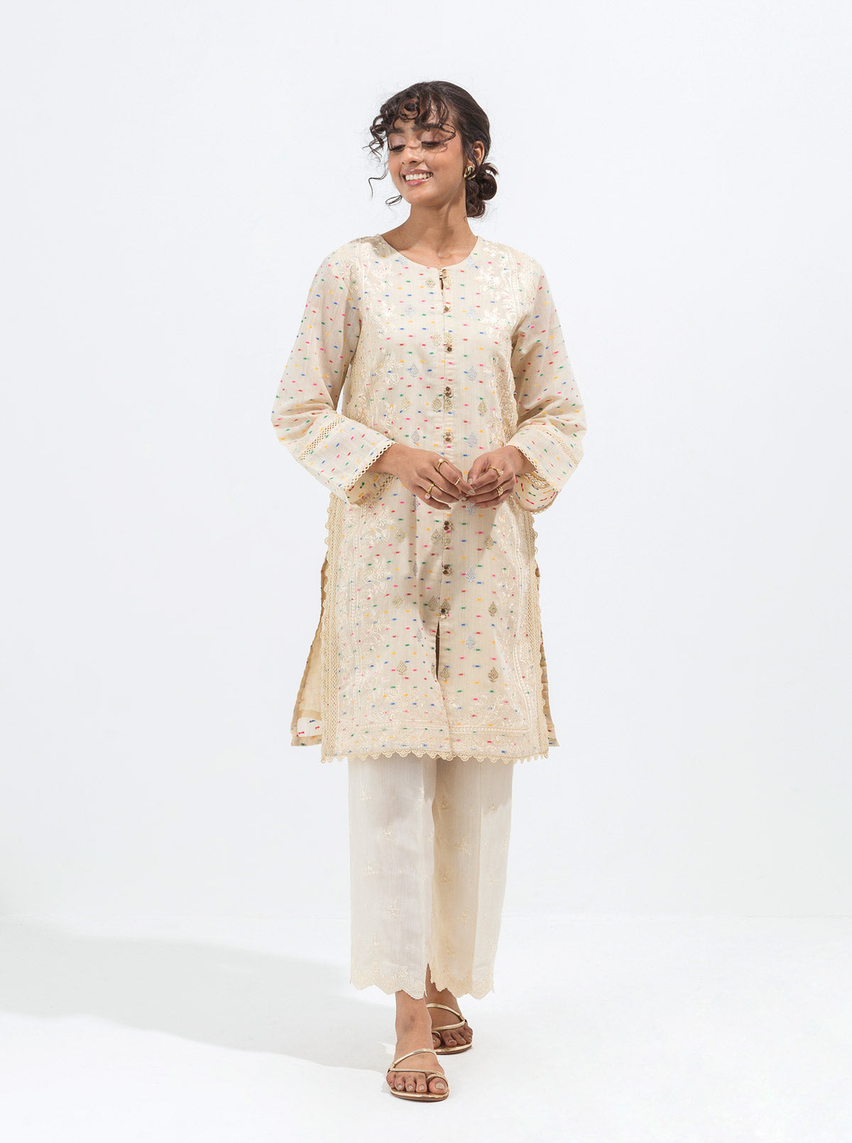 Plain silk Pants