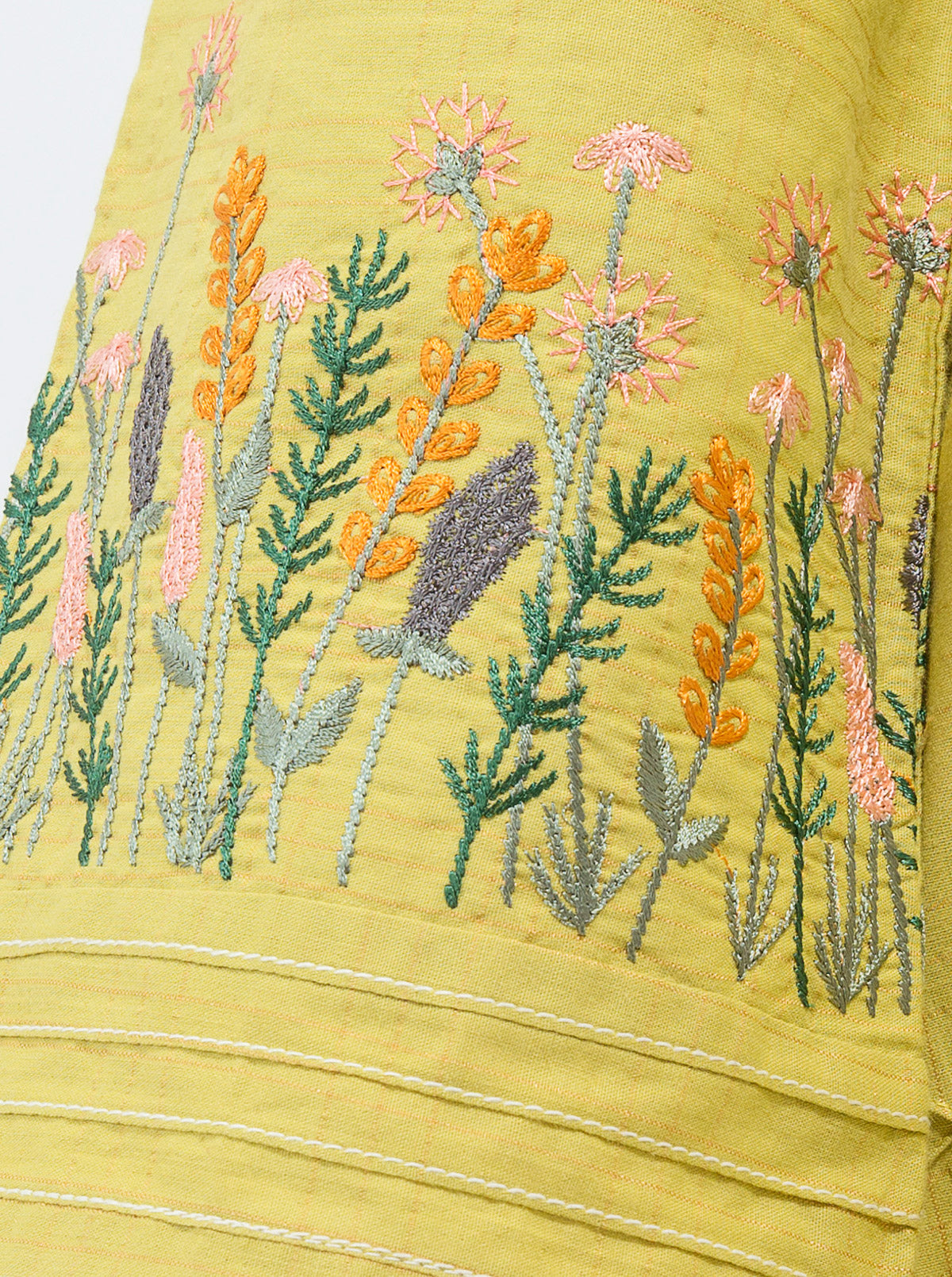 Embroidered Shirt With Stole