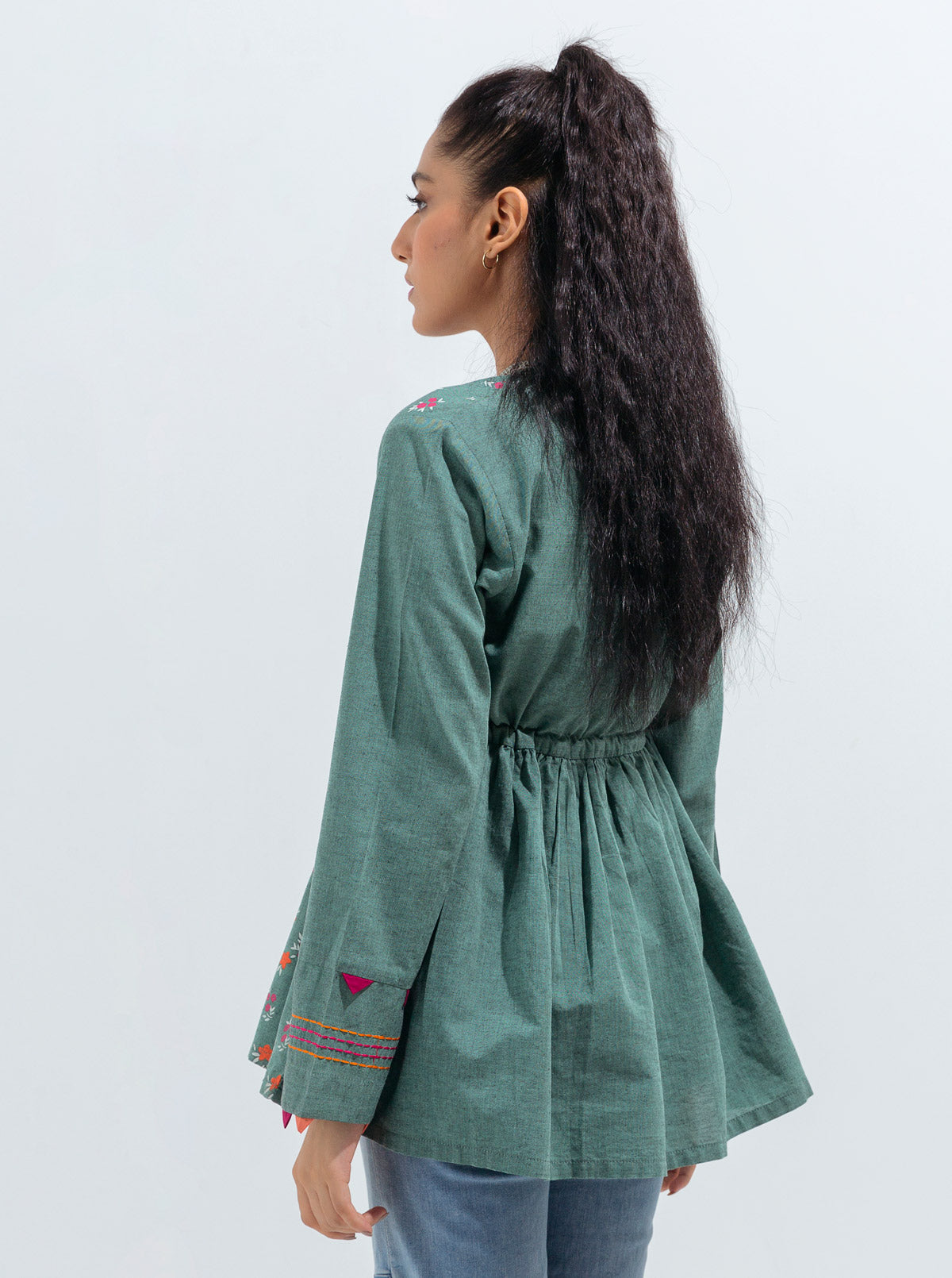 Block Printed Peplum
