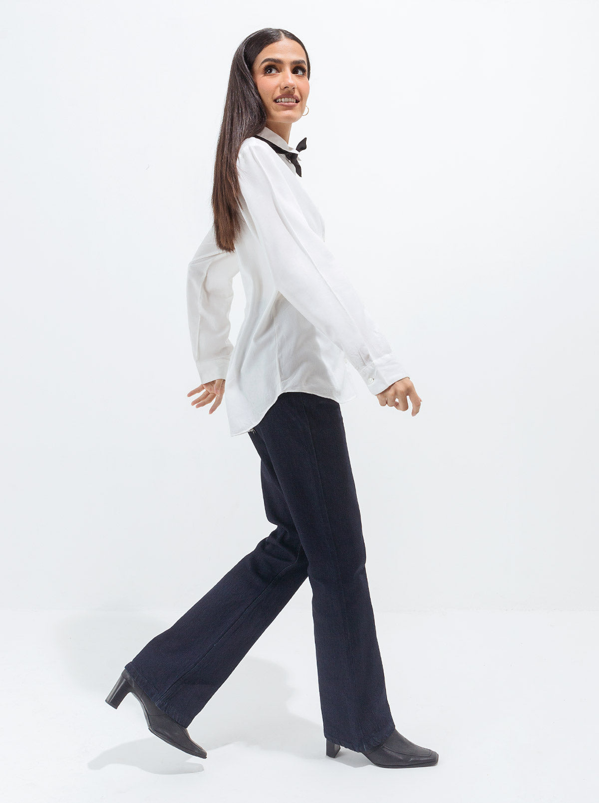 Blue Slim Bootcut Jeans