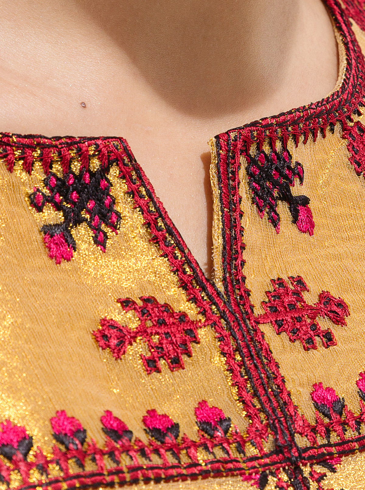 Embroidered Tissue Shirt (Luxury Pret)