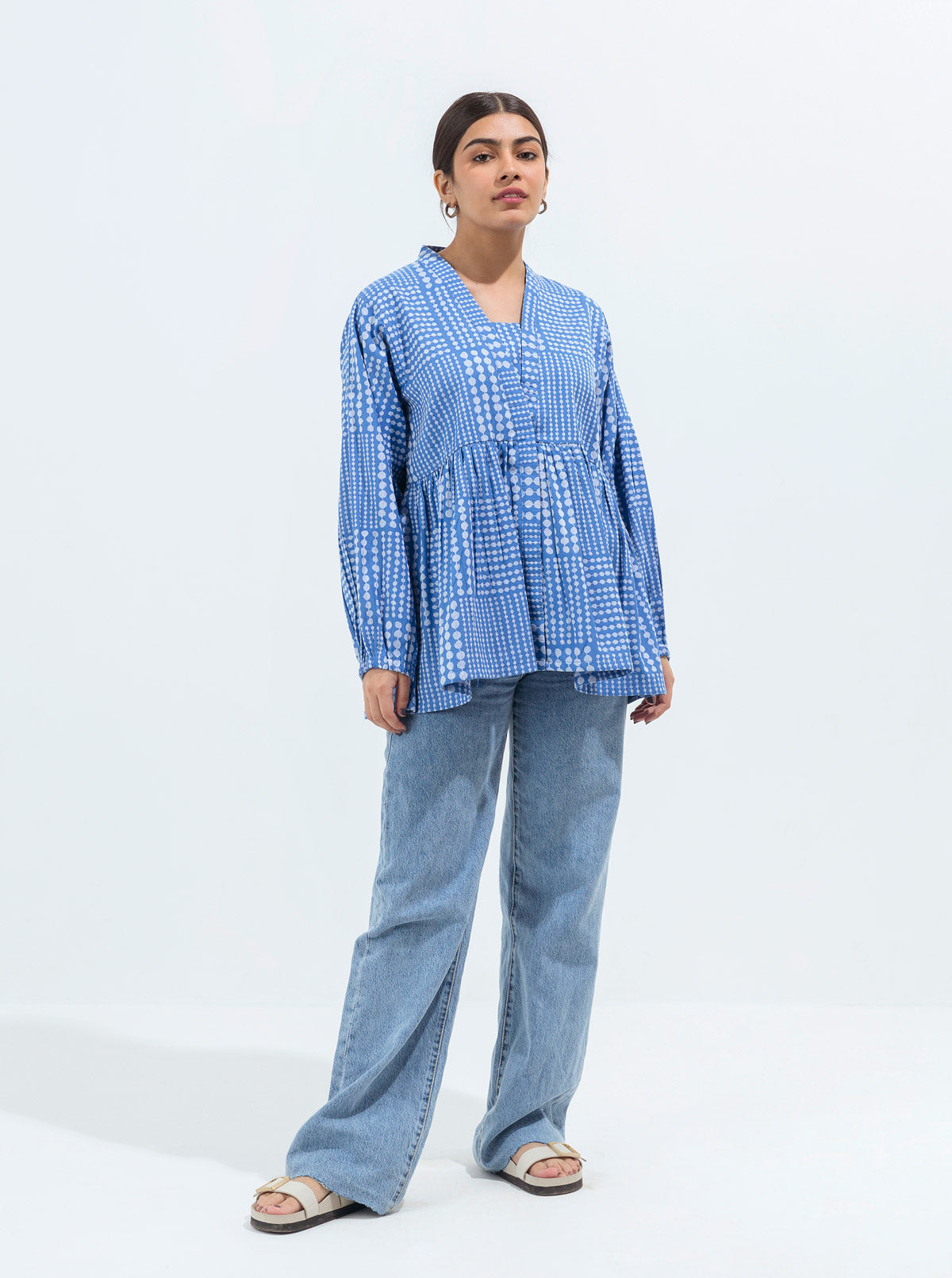Gathered Peplum