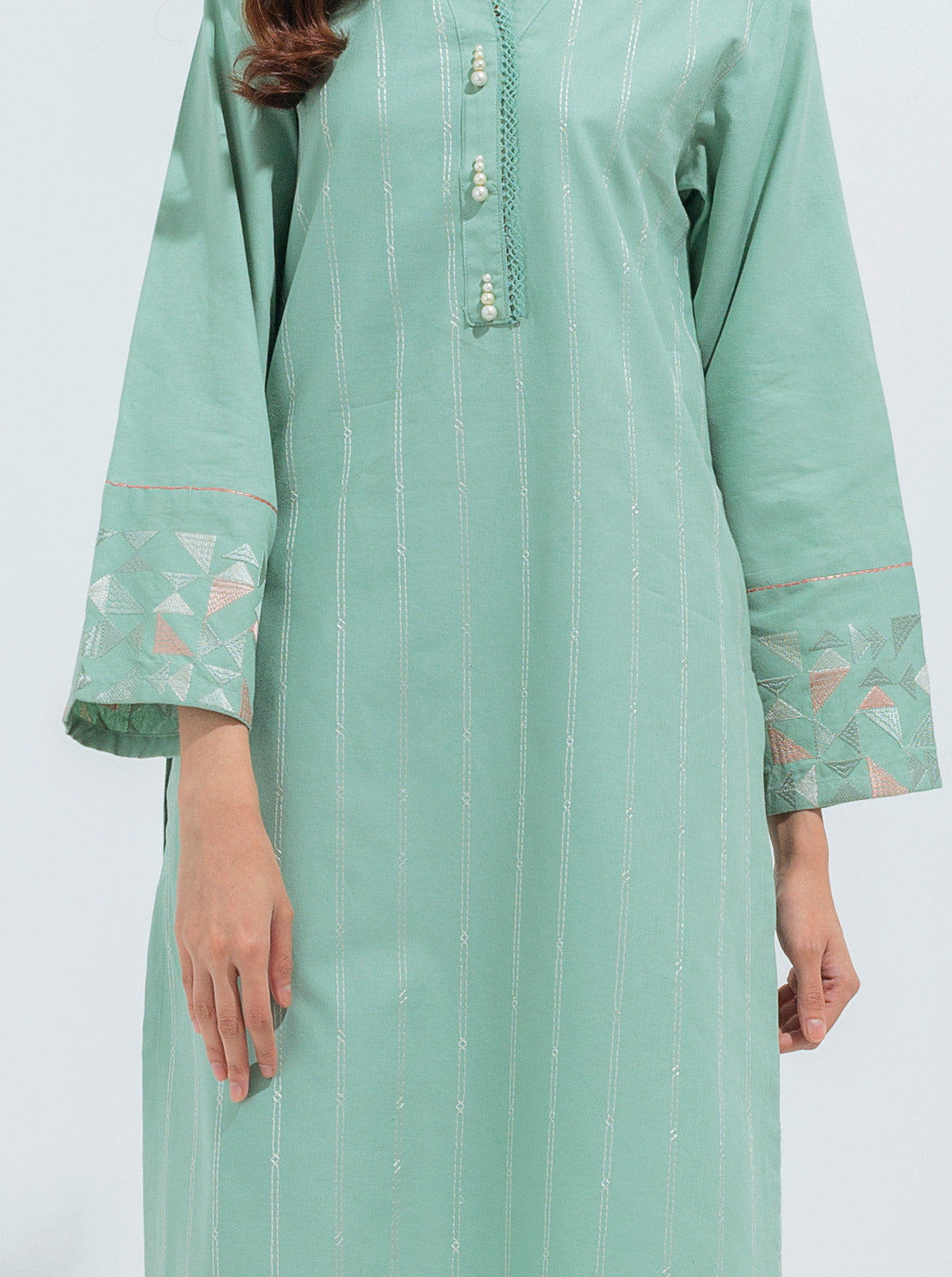 Embroidered Shirt With Pant