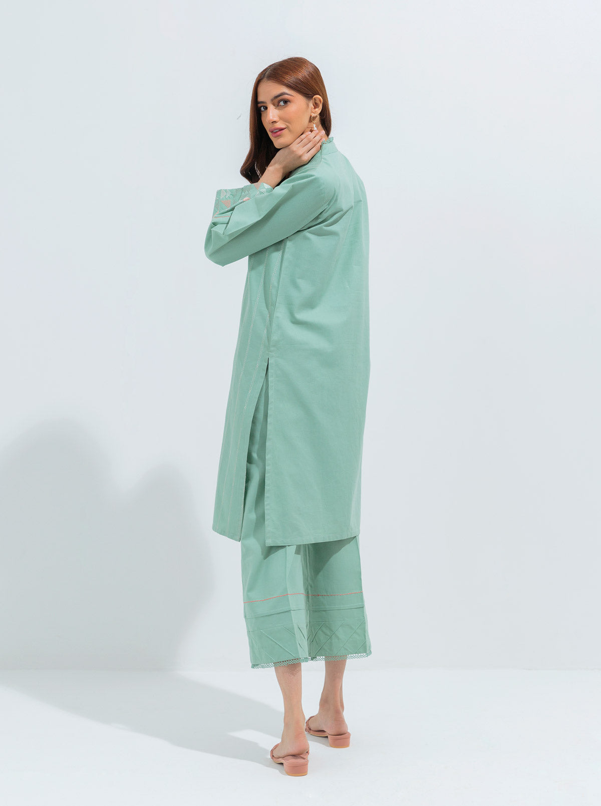 Embroidered Shirt With Pant