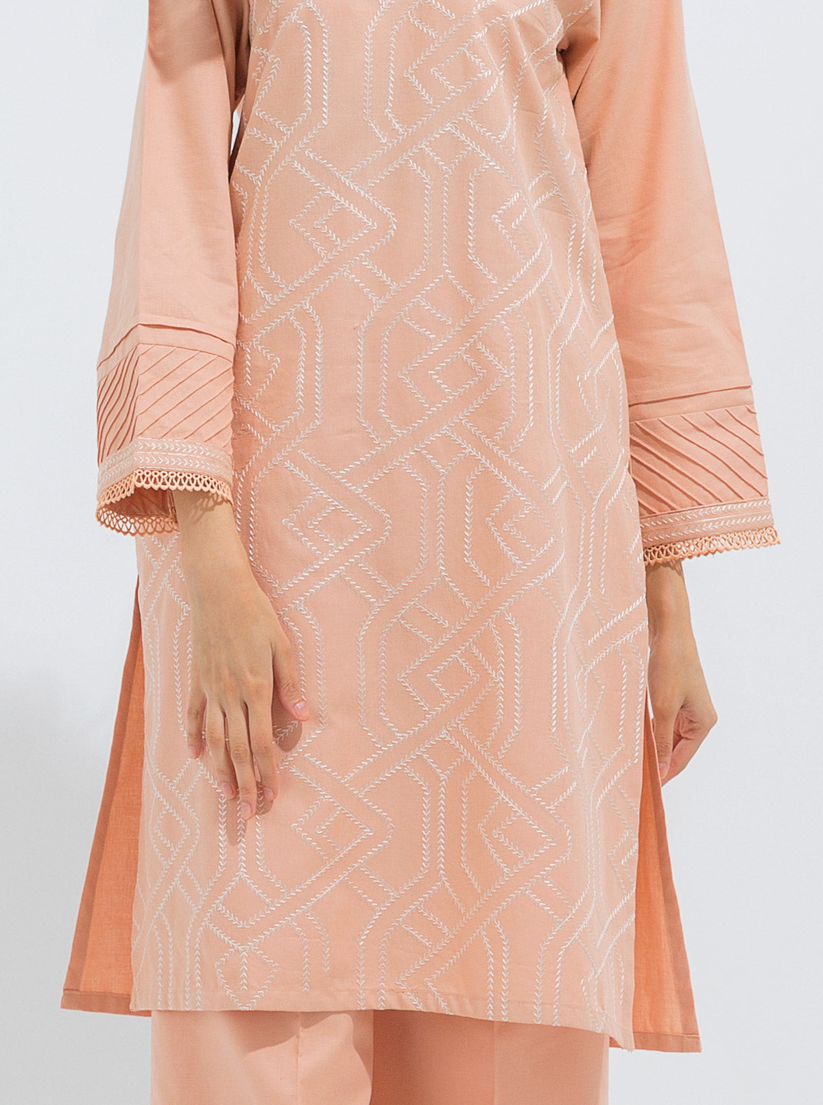 Embroidered Shirt With Pant