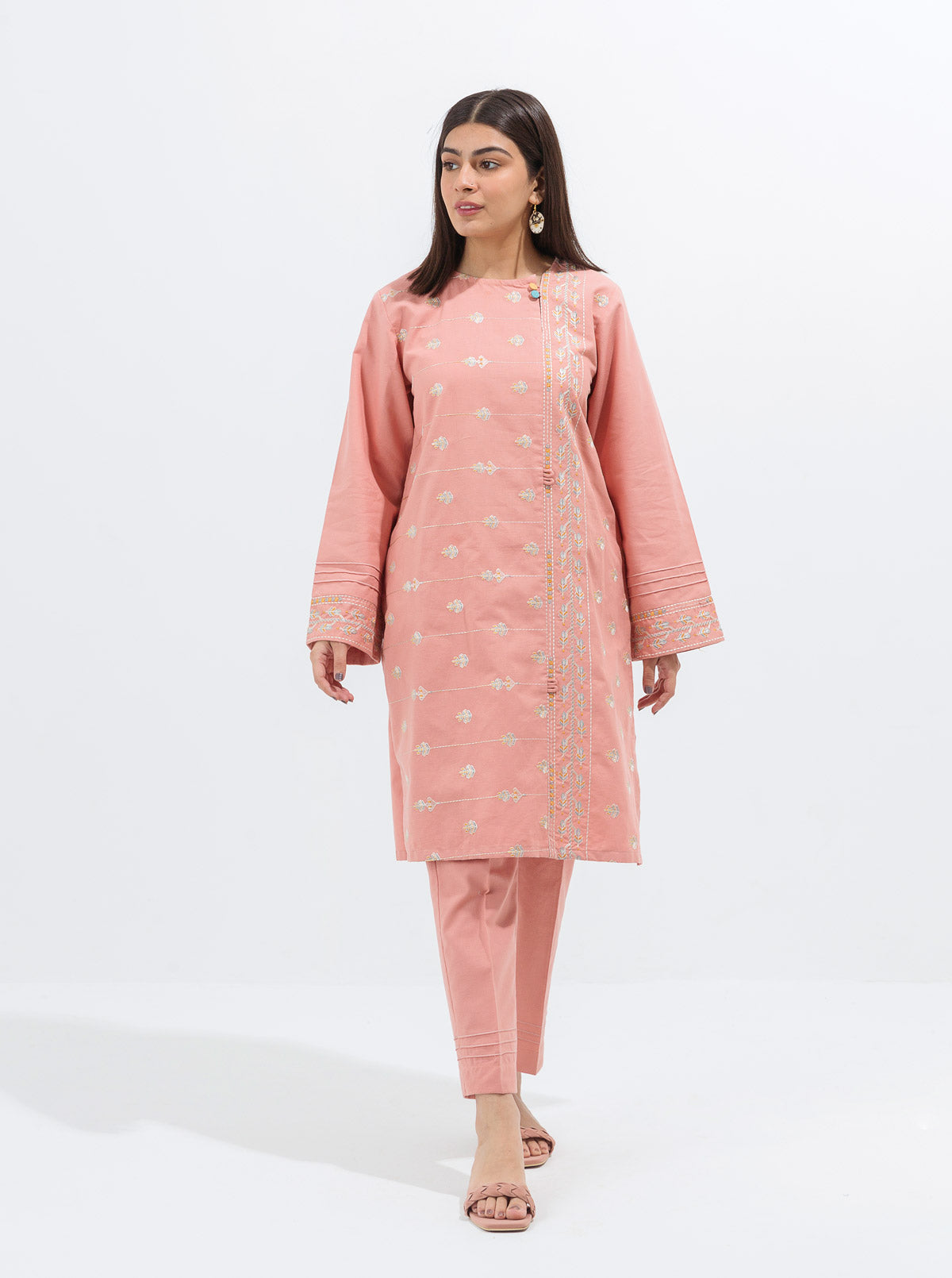 Embroidered Shirt With Pant