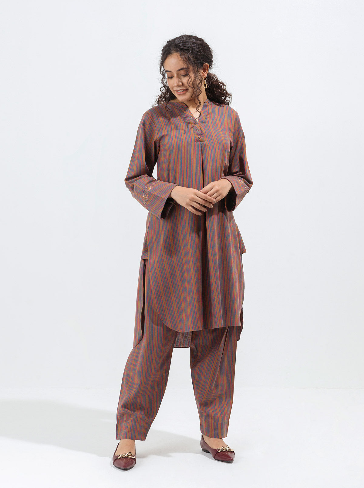 Embroidered Shirt With Shalwar