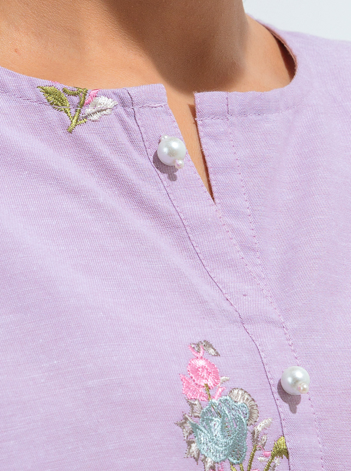 Embroidered Shirt With Shalwar