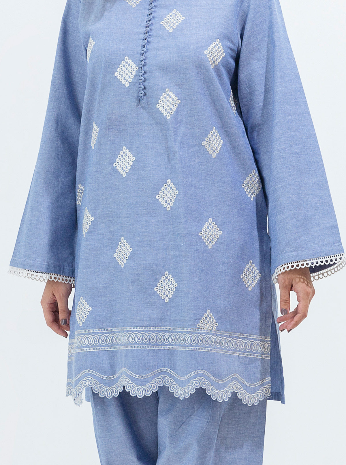 Embroidered Shirt With Shalwar
