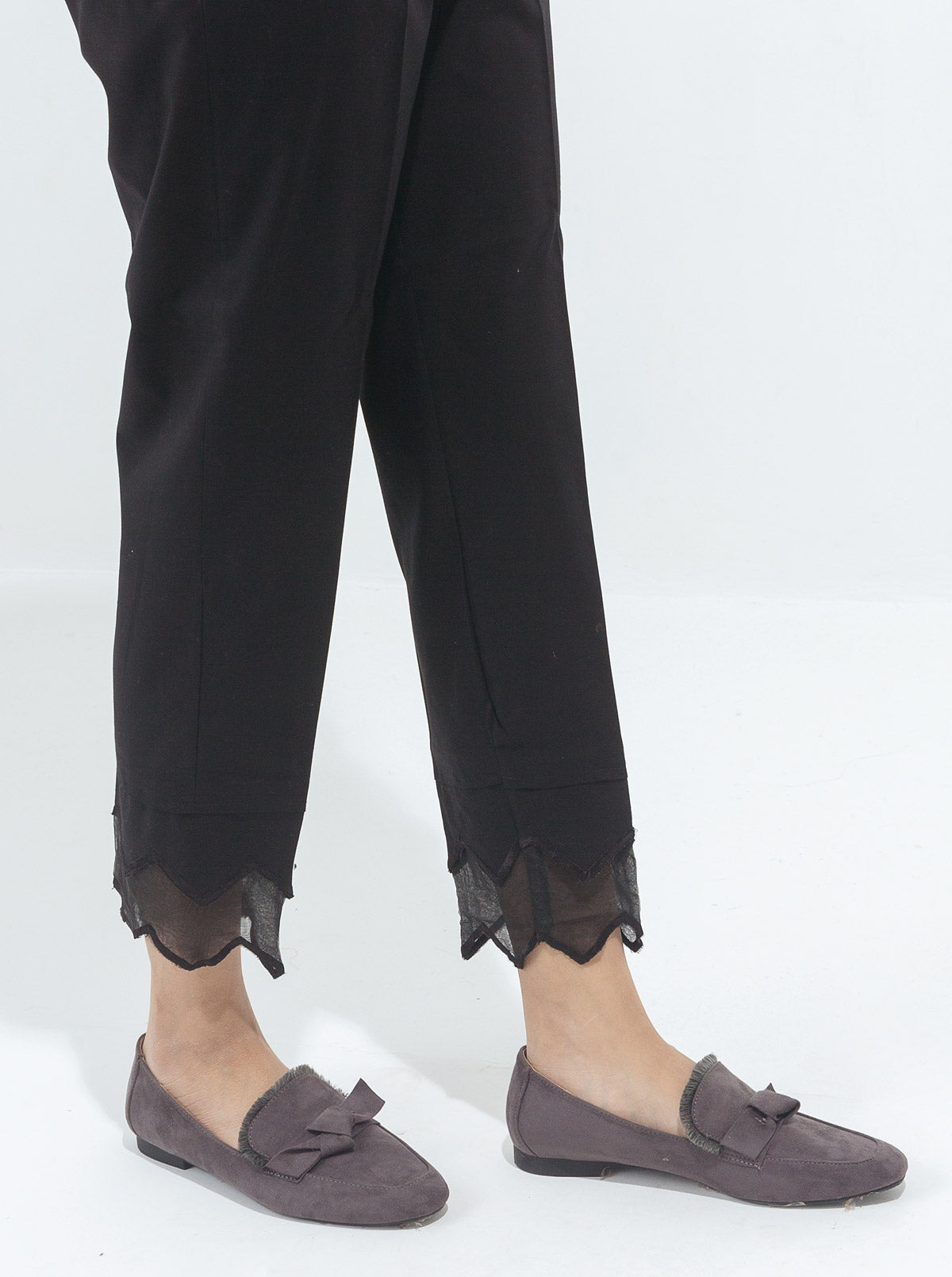 Embroidered Straight Pants